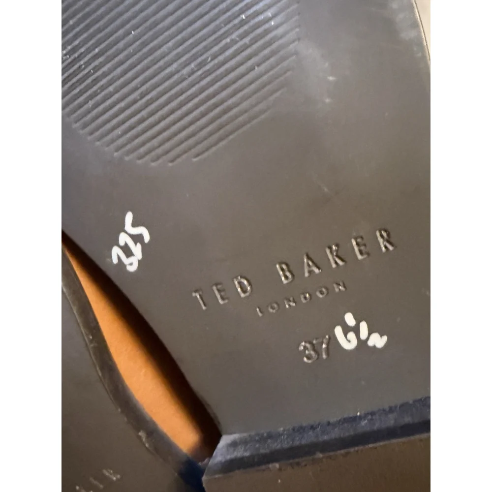 Ted Baker Forrah‎ Knee High Boots Brown Leather Size 37 6.5 US Women’s NWOB Read